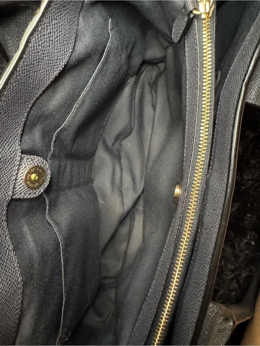 Coach Casey Leather Tote with Gold Logo Accent